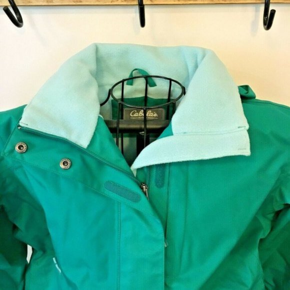 Cabela's Womens Detachable Hood Jacket Dry Plus Catalina Emerald Teal ME… - Picture 3 of 7